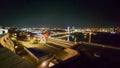 Bratislava, Slovakia - March 2023: Evening city view