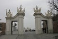 Gate at Bratislava Castle - capital city of Slovakia Royalty Free Stock Photo