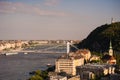 Bratislava, Slovakia - Panoramic View on city over the river Royalty Free Stock Photo
