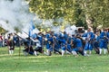 Re-enactment of battle for Pressburg at Bratislava, Slovakia on September 30, 2017 Royalty Free Stock Photo