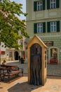 BRATISLAVA, SLOVAKIA: Town Guardhouse with the soldier statue Royalty Free Stock Photo
