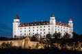 View on Bratislava castle from the UFO restaurant