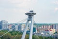 Bratislava SNP bridge Royalty Free Stock Photo