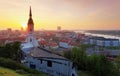 Bratislava at sunrise Royalty Free Stock Photo