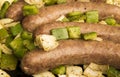Brats on the grill Royalty Free Stock Photo