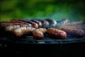 Bratwursts on the Grill Royalty Free Stock Photo