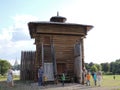 The tower of the Brotherly prison. Museum of wooden architecture Kolomenskoye