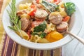 Bratwurst Kale Campanelle Pasta