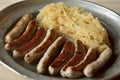 Bratwurst with sauerkraut