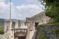 Fragment of the castle of Marksburg in Germany