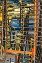 Braunschweig, Lower Saxona, Germany, August 8., 2018: Close-up of the output of the cyclotron of the PTB particle accelerator for