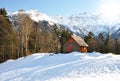 Braunwald, famous Swiss skiing resort Royalty Free Stock Photo