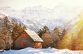 Braunwald, famous Swiss skiing resort Royalty Free Stock Photo