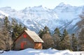 Braunwald, famous Swiss skiing resort Royalty Free Stock Photo