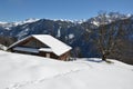 Braunwald, famous Swiss skiing resort Royalty Free Stock Photo