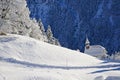 Braunwald in Switzerland Snow Christmas Mountains Royalty Free Stock Photo