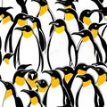 brautiful penguins, AI-generatet Royalty Free Stock Photo