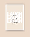 Laugh loud, laugh a lot, laugh forever, vector