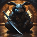 ninja rabbit ai generated image