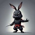ninja rabbit ai generated image