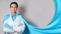 Brave female superhero doctor will helping us in battle against the virus