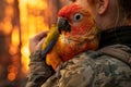 Girl Heroine: Rescue a parrot from a fire in the jungle