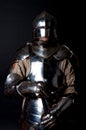 Brave knight with his sword Royalty Free Stock Photo