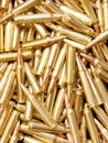 Brazen ammunition background Royalty Free Stock Photo