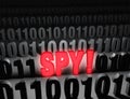 Brazen Cyper Spy! Royalty Free Stock Photo