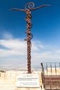 Brazen Serpent Monument at Mount Nebo, Jord Royalty Free Stock Photo