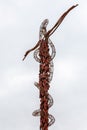 Brazen Serpent Monument on top of Mount Nebo