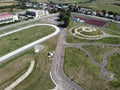 Brazi Park near Ploiesti City , Romania , aerial view