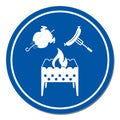 Brazier, chicken and sausage icon