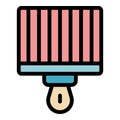 Brazier grill icon color outline vector