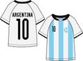 Sports Wear Jersey Kit T Shirt for Football Players ARGENTINA Royalty Free Stock Photo