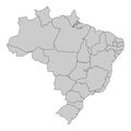 Brazil administrative map