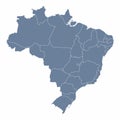 Brazil administrative map