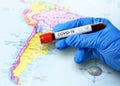 Brazil and Argentina are attacked by the COVID-19 virus.