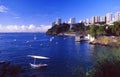 Brazil: The bay and coast line of Salvador de Bahia Royalty Free Stock Photo