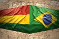 Brazil and Bolivia Royalty Free Stock Photo