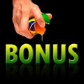 Brazil Bonus concept on black background