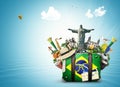 Brazil, Brazil landmarks Royalty Free Stock Photo