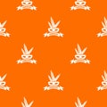 Brazil carnival pattern vector orange Royalty Free Stock Photo