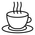 Brazil coffee cup icon, outline style