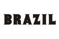 brazil country lettering