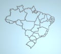 Brazil 3D Royalty Free Stock Photo