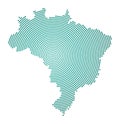 Brazil dotted map.