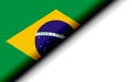 Brazil flag folded in half