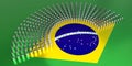 Brazil flag - voting, parliamentary election concept - 3D illustration Royalty Free Stock Photo