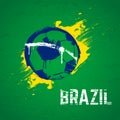 Brazil football background